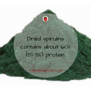 Spirulina is rich in protein
