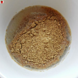 ground flaxseed and water
