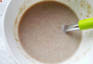 Flax egg and coconut milk