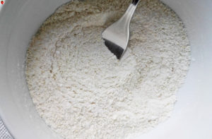 Rice flour and oat flour
