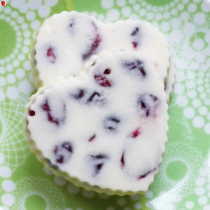 Melt-In-Your-Mouth Vegan White Chocolate Cranberry Hearts