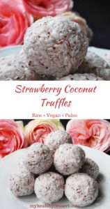 Raw Vegan Strawberry Coconut Truffles