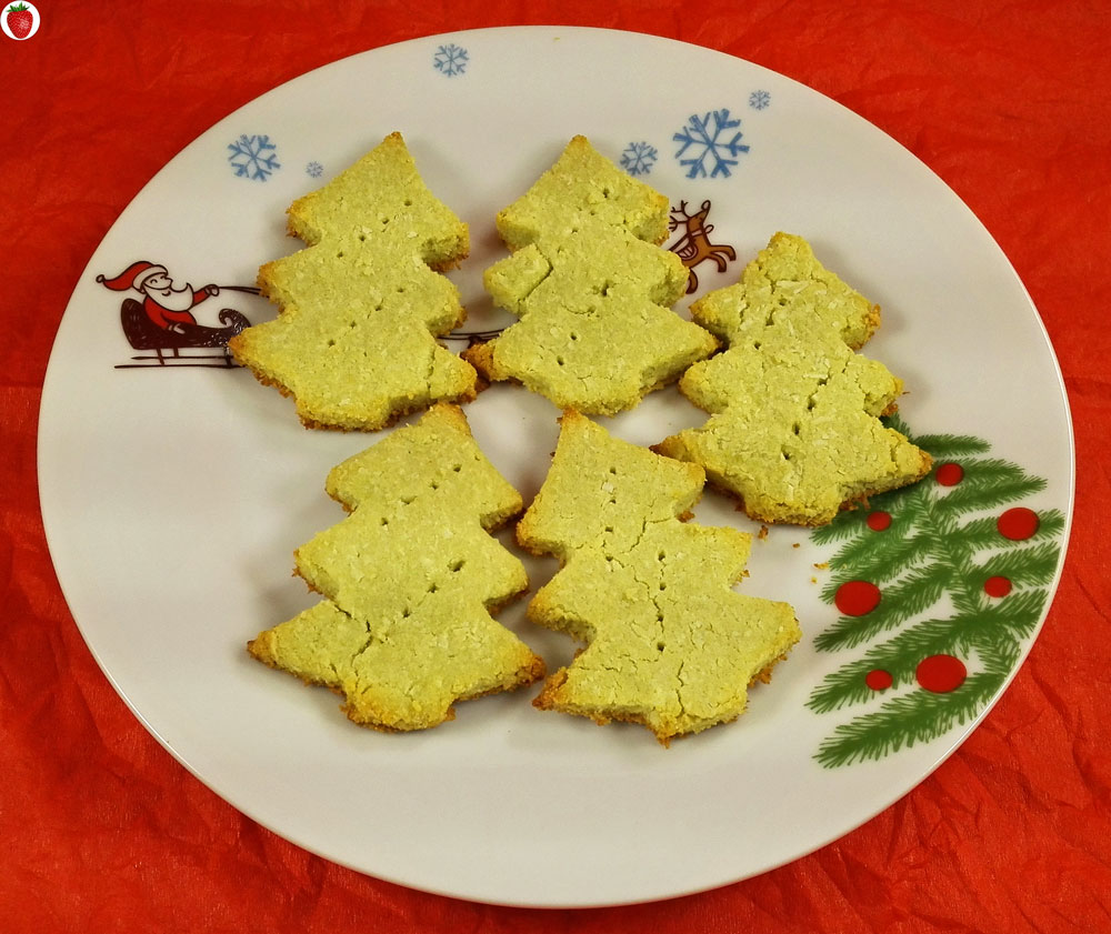 Crispy Matcha Christmas Cookies (Vegan & Gluten-Free)