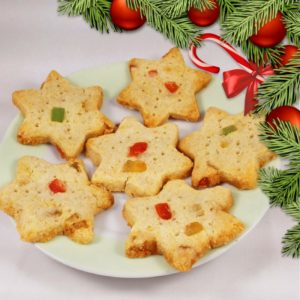 Vegan Christmas Shortbread Cookies
