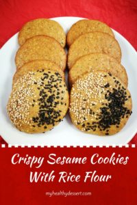Gluten-Free Crispy Sesame Cookies With Rice Flour