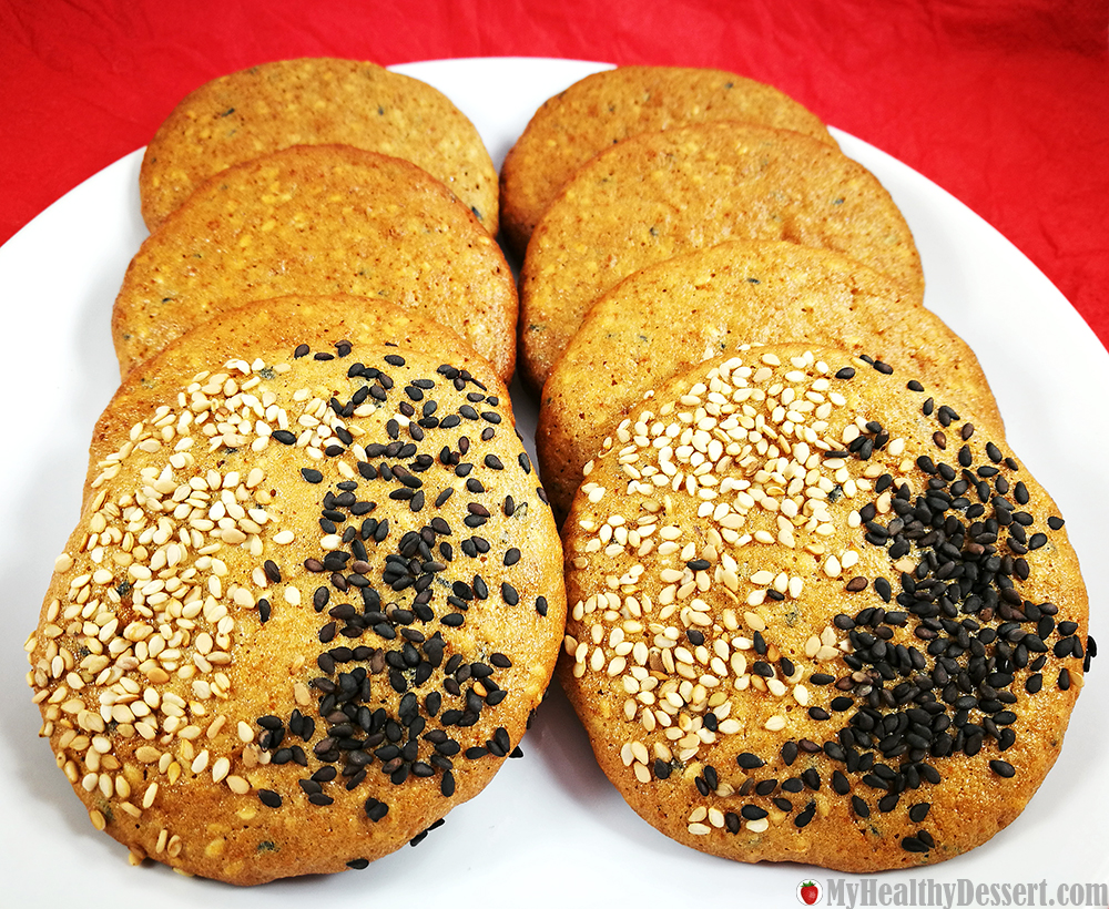 Crispy Sesame Cookies With Rice Flour